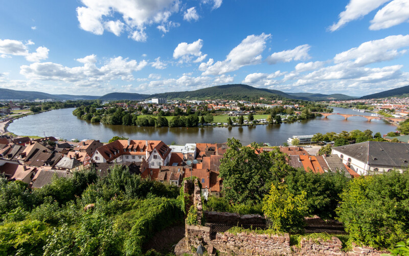 Luftbild von der Region Miltenberg